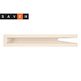 Вентиляційна решітка для каміна кутова права SAVEN Loft Angle 60х600х400 кремова, фото 2