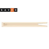 Вентиляційна решітка для каміна кутова права SAVEN Loft Angle 60х800х600 кремова, фото 2