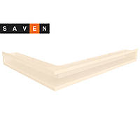 Вентиляционная решетка для камина угловая правая SAVEN Loft Angle 90х800х600 кремовая