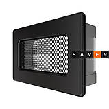 Вентиляційна решітка для каміна SAVEN 11х17 чорна, фото 2