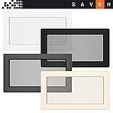 Вентиляційна решітка для каміна SAVEN 17х30 графітова, фото 6