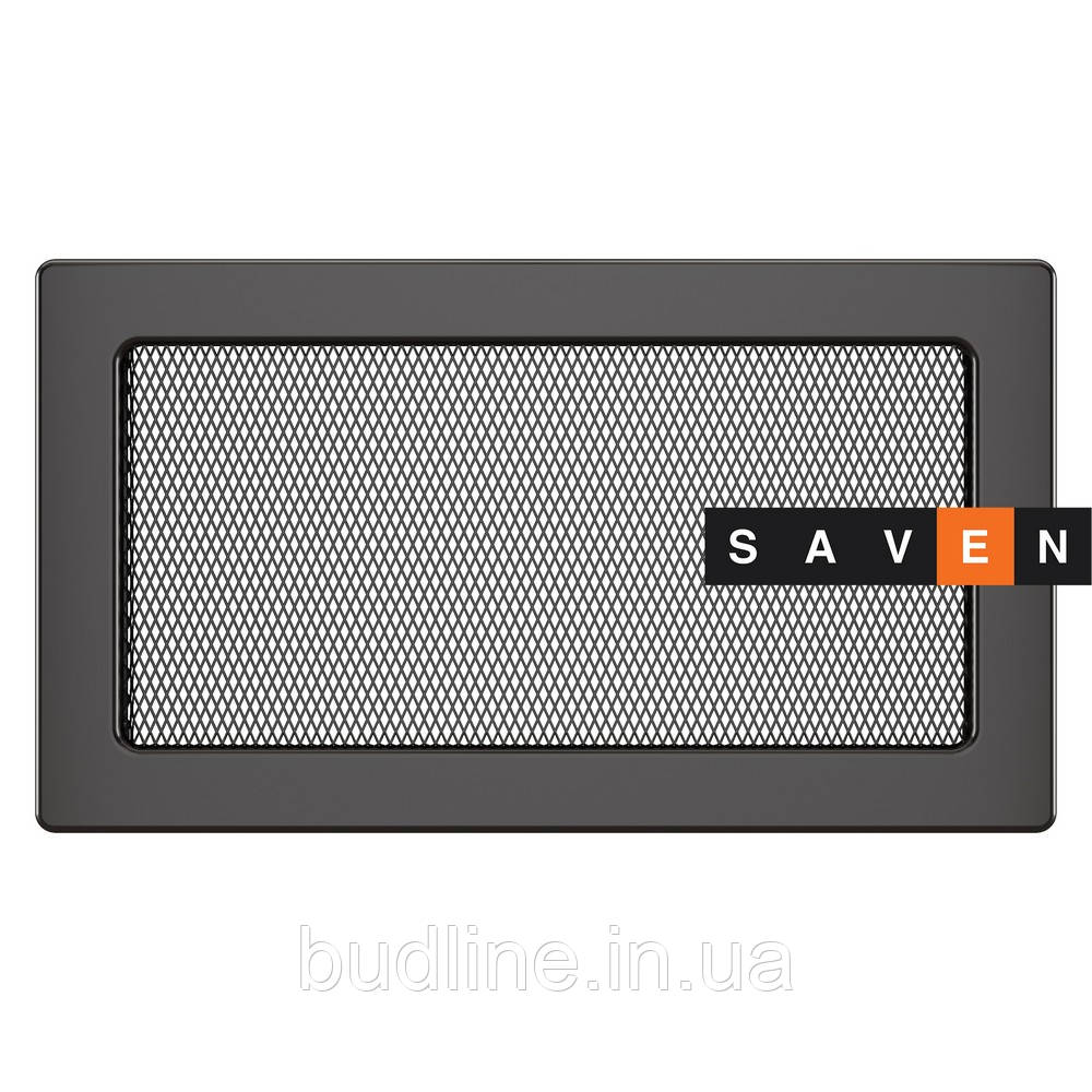 Вентиляційна решітка для каміна SAVEN 17х30 графітова