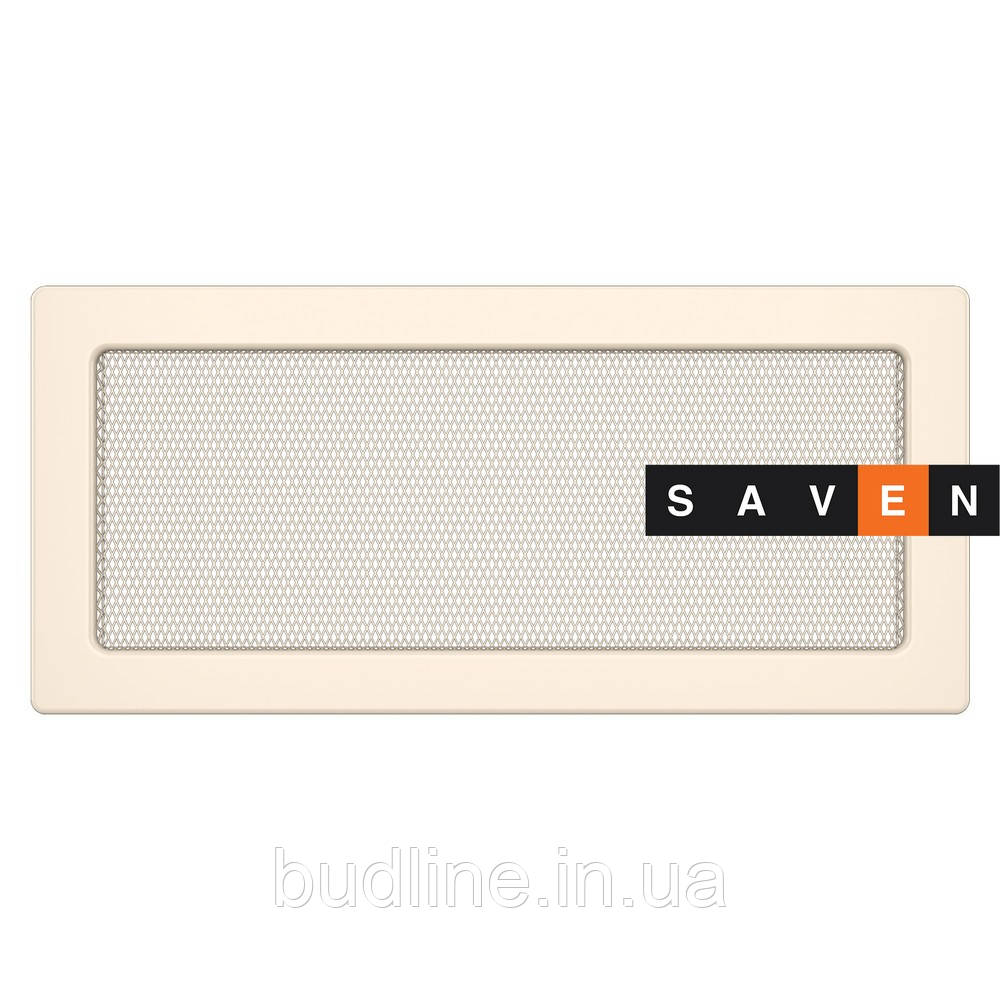 Вентиляційна решітка для каміна SAVEN 17х37 кремова