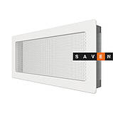 Вентиляційна решітка для каміна SAVEN 17х37 біла, фото 3