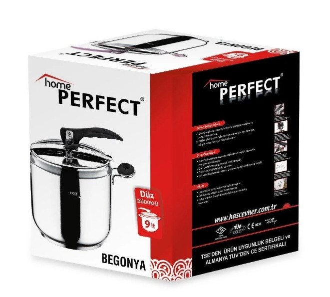 Каструля скороварка Home Perfect 9 л з нержавіючої сталі