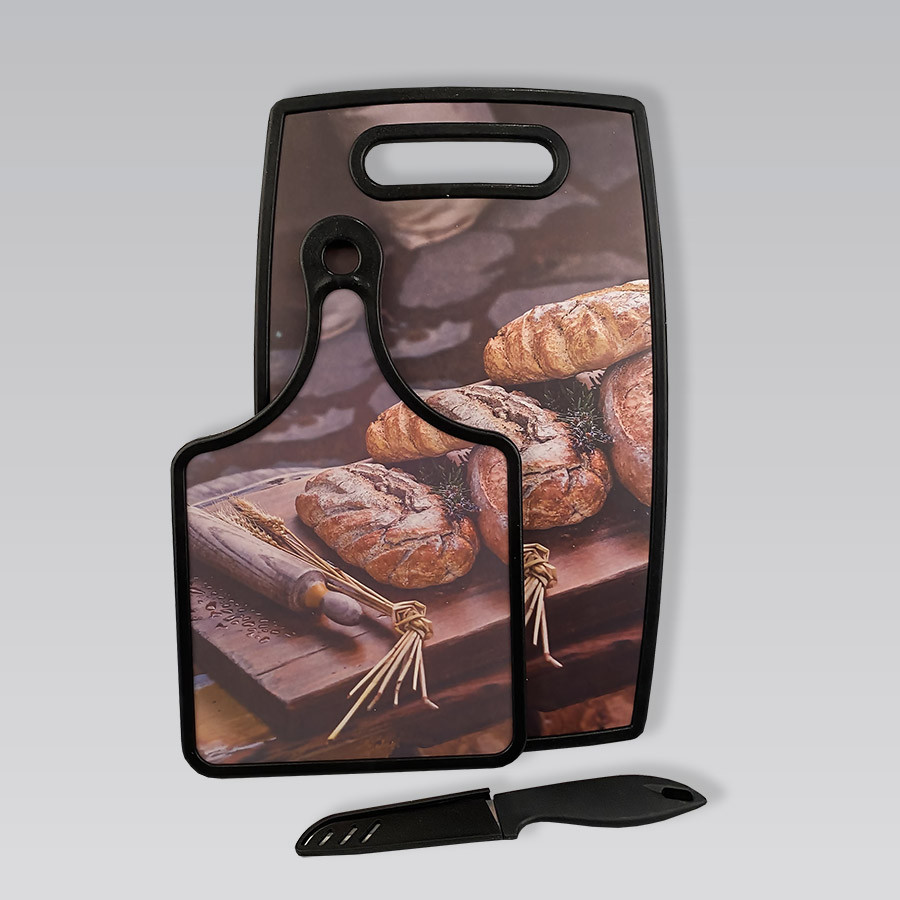 Набір для кухні Maestro MR-1785 2 обробні дошки і ніж зручні та практичні для нарізання продуктів