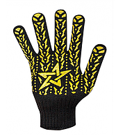 Рукавички робочі Долоні із зіркою чорні арт.562