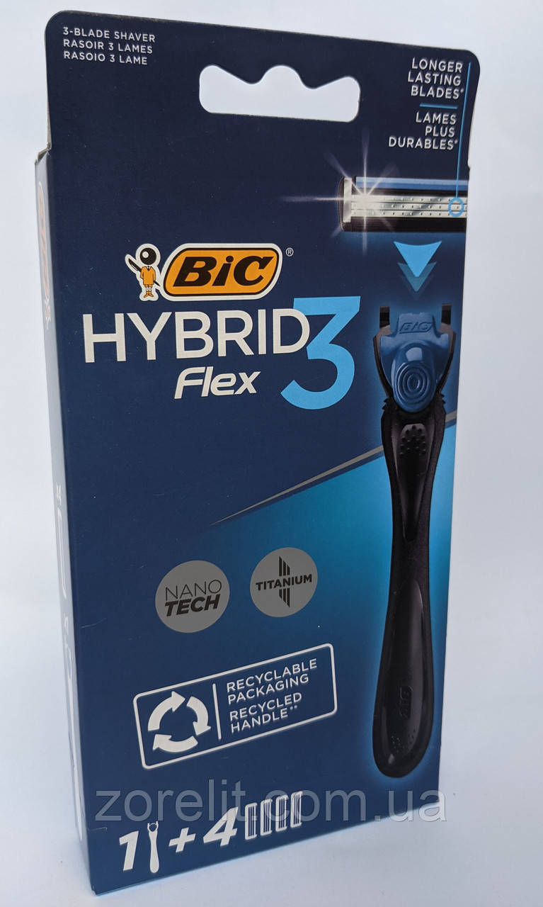 Станок BIC Flex 3 Hybrid 4 катріджа