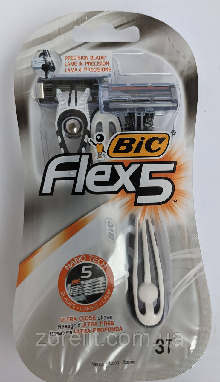 Бритва BIC Flex 5 Comfort 3 шт. - фото 3 - id-p1456046979