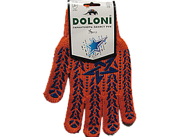 Рукавички робочі Долоні із зіркою помаранчеві арт.564