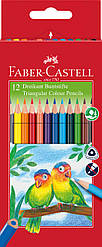 Олівці кольорові Faber-Castell тригранні 12 кольорів, 120523