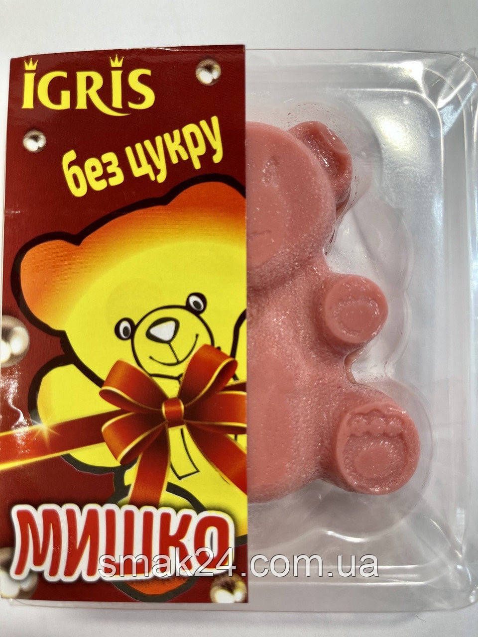 Мармелад БЕЗ САХАРА зі смаком Чайної троянди "Мішко" IGRIS 100 г