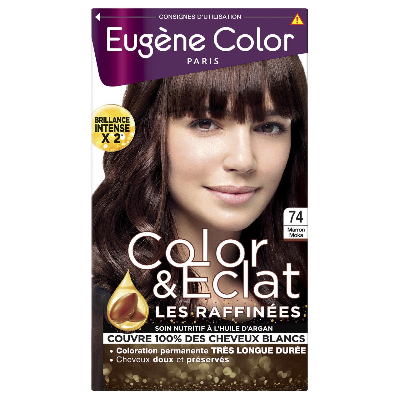 Стійка Фарба без Аміаку Eugene Color Paris Color & Eclat 74 Каштановий Мокка 115 мл