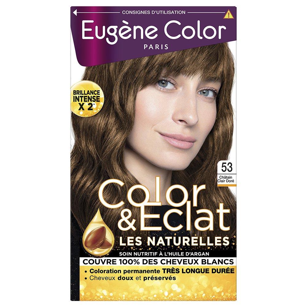 Стійка Фарба без Аміаку Ежен Колор №53 Світлий Шатен Золотавий Eugene Perma Color & Eclat, 4*3 Шатен Золотистий, фото 1