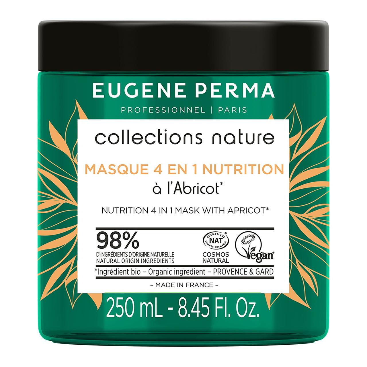 Маска для Сухого Пошкодженого волосся 4в1 Eugene Perma Professionnel Paris Collections Nature Nutrition 250 мл, 500 мл