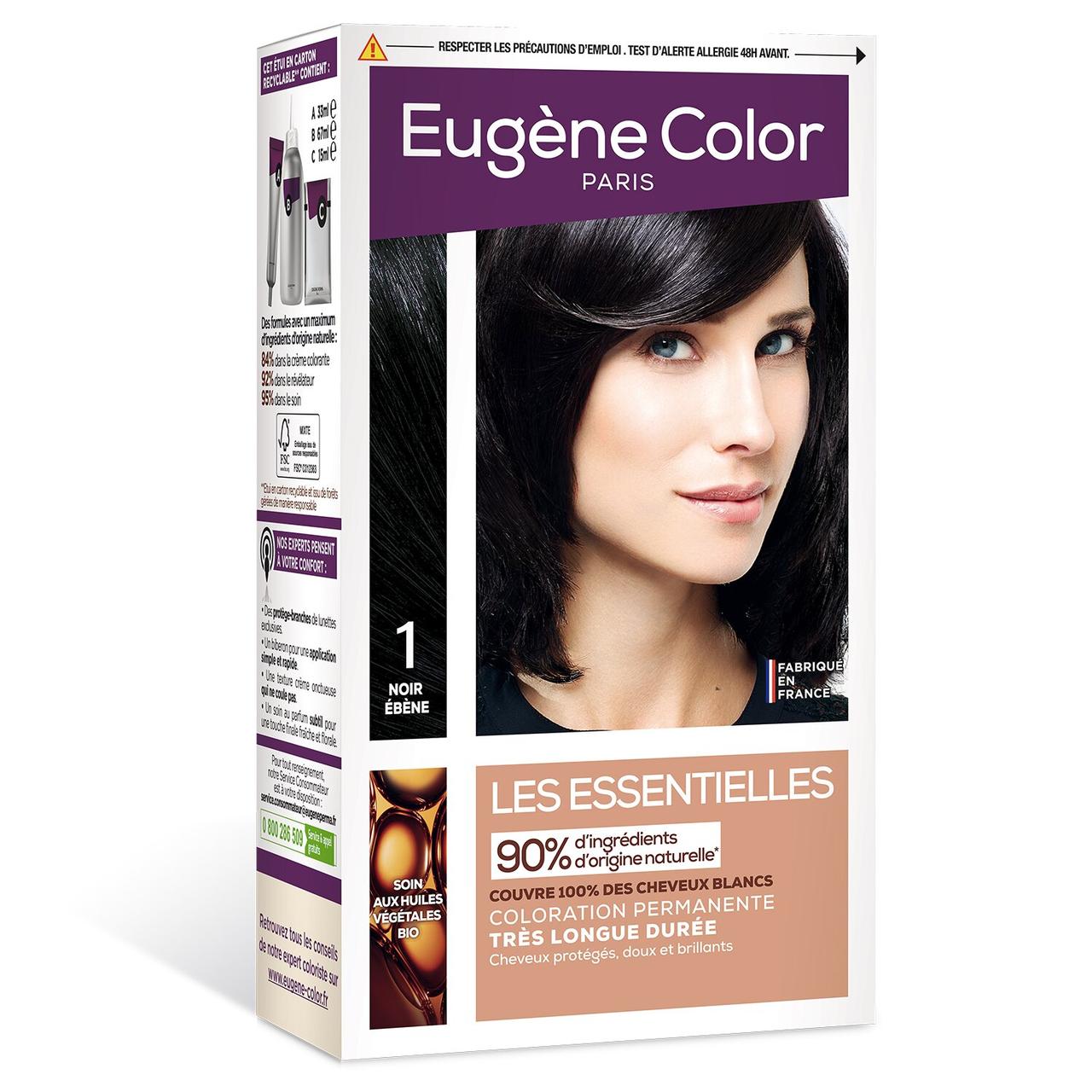 Стійка Фарба без Аміаку Eugene Color Paris Les Essentielles 1 Чорний 115 мл