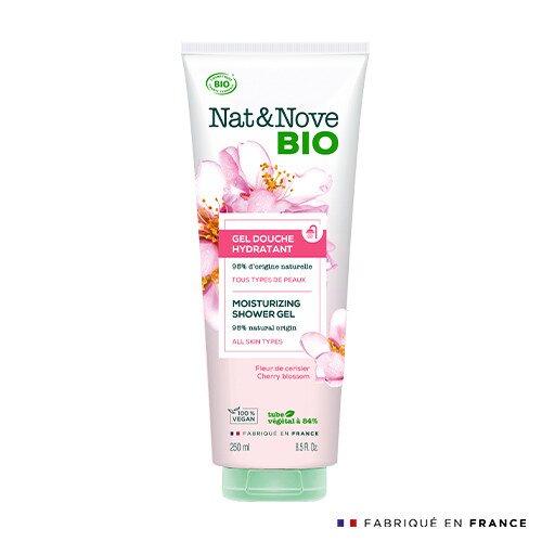 Гель для Душу Зволожуючий Квіти Вишні Eugene Рerma Paris Nat&Nove BIO 250 мл