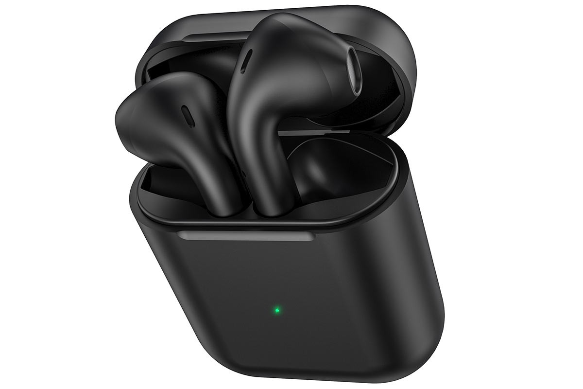 Бездротові навушники з мікрофоном Bluetooth навушники в кейсі BOROFONE Feliz TWS BE42 Чорний, фото 1