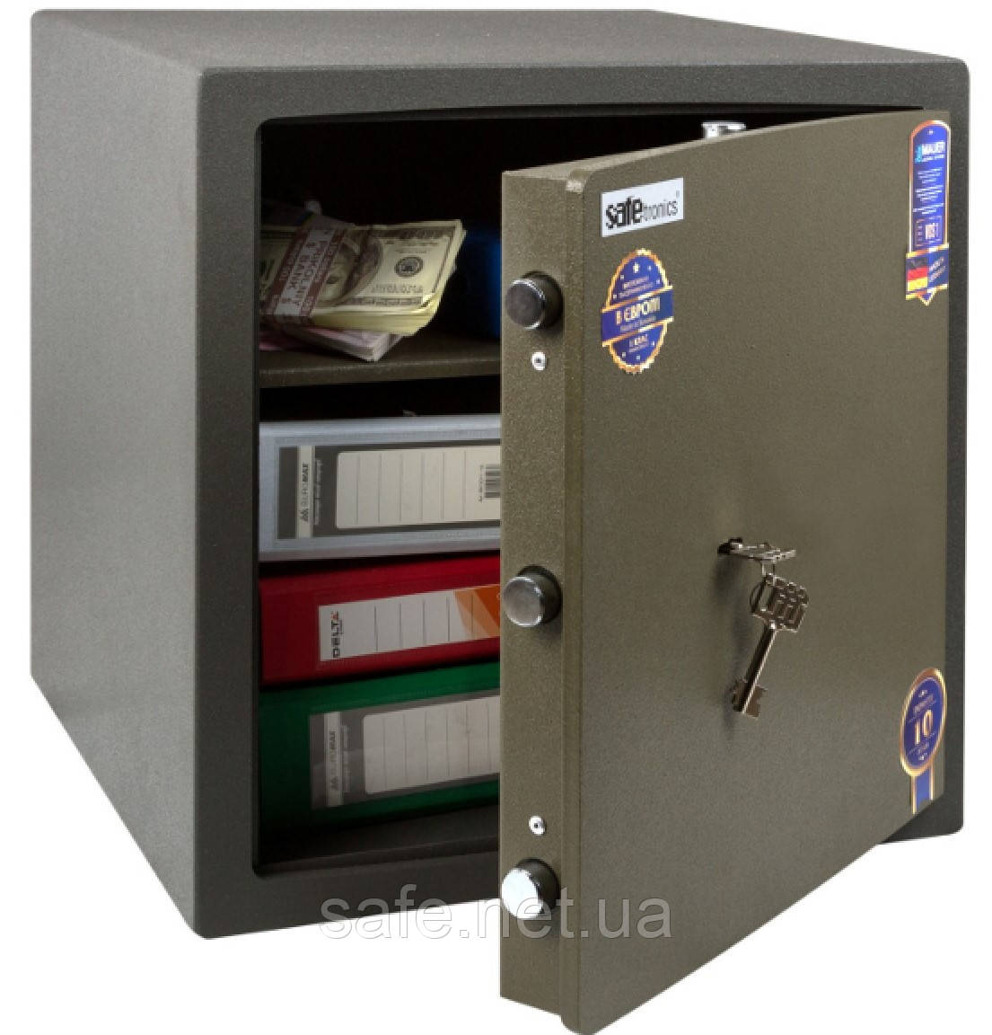 Сейф зламостійкий Safetronics NTR 39M (ВxШxГ:435x435x442) 1 клас, сейф від зламу сейф для грошей і документів