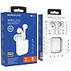 Бездротові навушники з мікрофоном Bluetooth навушники в кейсі BOROFONE Feliz TWS BE42 Білий, фото 5