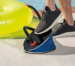 Насос ножний Intex 68610 (5л) Повітряний Інтекс для басейну, матраца і човнів, фото 4