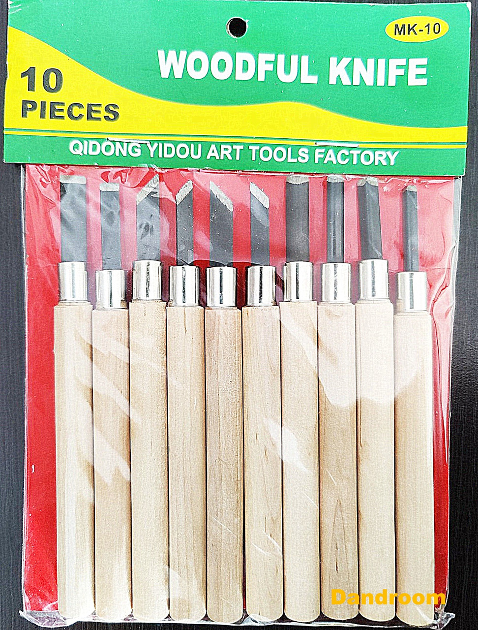 Набір інструментів для різьби по дереву, 10 шт., фото 1