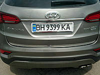 Хром накладка на крышку багажника Huyndai Santa Fe 2012- (Autoclover/C753)