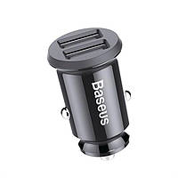 Автомобильное зарядное устройство Baseus Grain Car Charger 3.1A АЗУ адаптер для телефона в машину Black