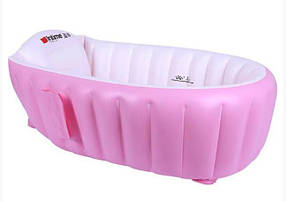Надувна ванночка (рожева) Intime Baby Bath Tub | Надувний басейн | Ванна для купання дитини