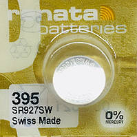 Батарейки Renata 395 EOL (SR927SW) sr57 silver oxide 1,55 v