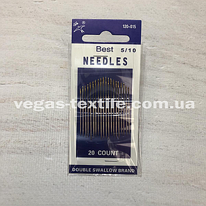Голки ручні Best Needles 5/10 (В упаковці 20 шт. різні розміри)