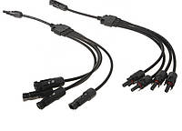 Конектор сонячний MC4 4в1 - для сонячних батарей, фото 2