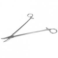 Голкотримач по Mayo-Hegar зігнутий з жолобком SURGIWELOMED. Довжина 24 см