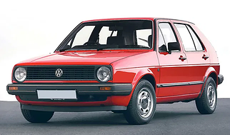 Дефлектори вікон, вітровики на Volkswagen Golf II хетч 5d 1983-1992 (скотч) AV-Tuning