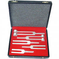 Набір з 5 камертонів для дослідження слуху 128г, 256г, 512, 1024, 2048 Гц