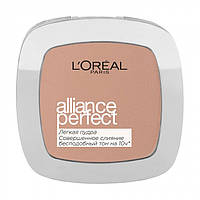 Компактная пудра для лица L'Oreal Paris Alliance Perfect, R3 Бежево-розовый, 9 г