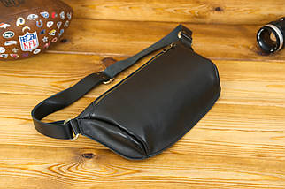 Чоловіча сумка "Модель №56 міні" з натуральної шкіри колір Чорний, фото 3