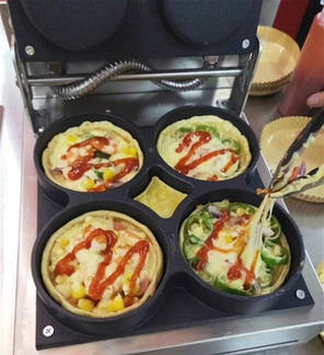 GoodFood Вафельниця для тарталеток Кіш WB4B на 4 форми, фото 3