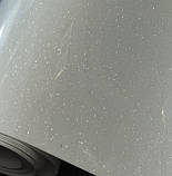 Термотрансферна плівка для термопереносу Гліттер колір Білий 10х25см, фото 2