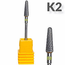 Насадка для фрезера твердосплавна (для манікюру і педикюру) Жовтий K2