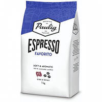 Кофе в зернах Paulig Espresso Favorito 1 кг. Финляндия