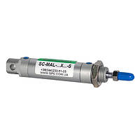SC-MAL-32×100-S SC-MAL-32×100-S Пневмоциліндр ISO 6431 поршень 32 мм, хід 100 мм
