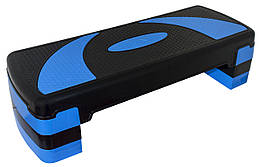 Степ-платформа 3-ступінчаста SportVida для фітнесу, степ-аеробіки, тренувань і схуднення
