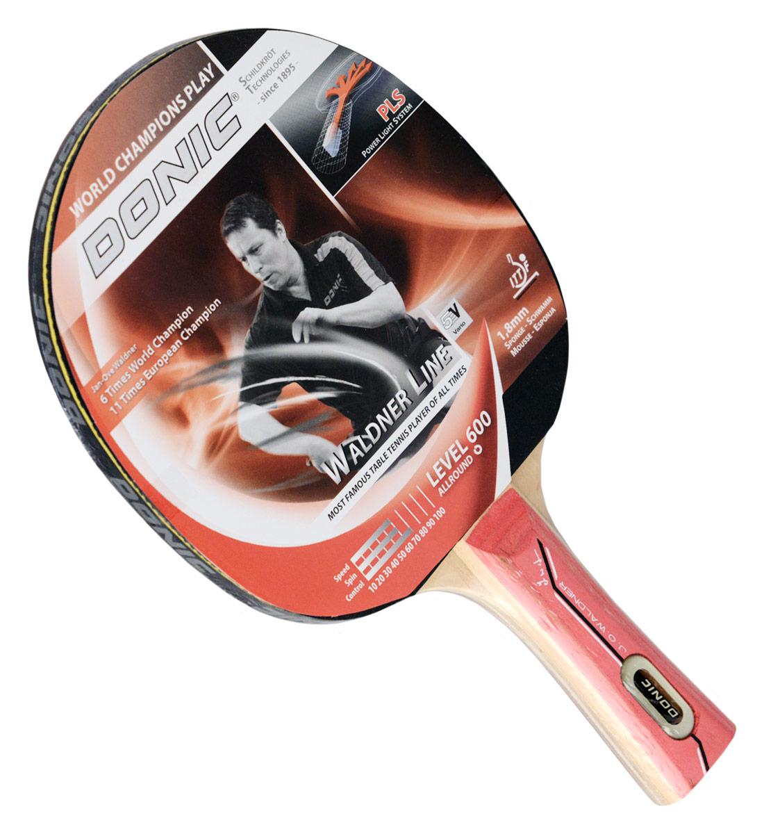 Ракетка для настільного тенісу і пінг-понгу Donic Waldner 600 для початківців гравців універсального стилю.