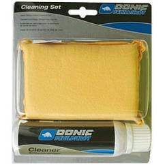 Набір для чищення ракеток Donic Cleaning set (foam cleaner 100 ml + sponge in a box)