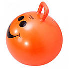 Фітбол дитячий з ручкою LiveUp HOPPING BALL, діаметр 45 см, колір - помаранчевий, фото 3
