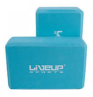 Опорные блоки-кирпичики для йоги и пилатеса LiveUp EVA BRICK 2 шт. (LS3233A-b)