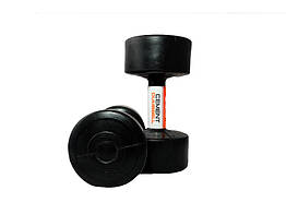 Гантелі з пластиковим покриттям LiveUp CEMENT DUMBELL, 5 кг, LS2003-5