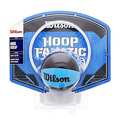 Міні-щит дитячий баскетбольний Wilson Wilson Hoop Fanatic Mini синій-чорний (WTBA00436)