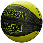М'яч баскетбольний Wilson Hyper shot розмір 7, гумовий для гри на вулиці-залі, колір жовтий-чорний, фото 3